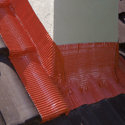 Protection murale d'aluminium - DELTA®-TOP FLEXX - DORKEN MKS - en butyl / brune / rouge