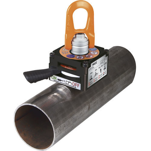 Aimant de levage permanent à commutation manuelle - TML 90 R - ALFRA GmbH - pour tuyaux / en néodyme / compact