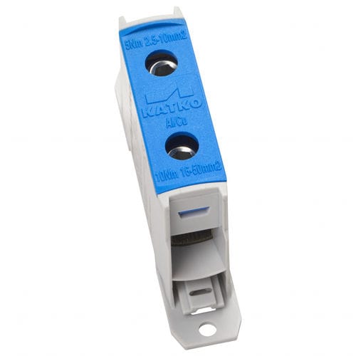 Bloc de jonction sur rail-DIN - KL1X50N - KATKO - à connexion à vis