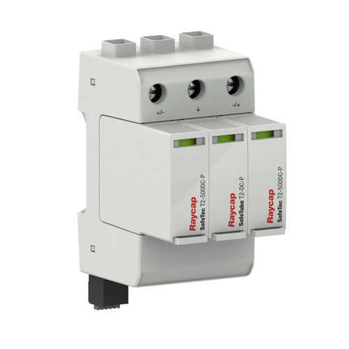 Parafoudre de type 2 - SafeTec T2 1000DC - Raycap - de type 4CA / pour réseau électrique / multipolaire