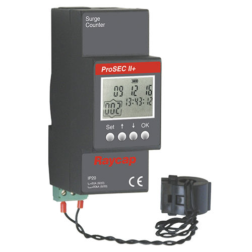Compteur de courant de surtension - ProSEC II+ - Raycap - numérique / électronique / sur rail DIN
