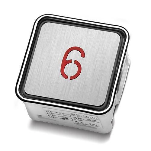 Bouton poussoir tactile - EB210 - SHANGHAI STEP ELECTRIC CORPORATION - en braille / en acier inoxydable / à LED rouge