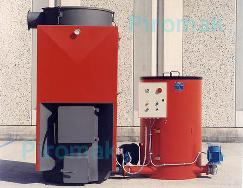 Chaudière d'eau chaude - AC-90/A - PIROMAK TD s.r.l. - électrique / à bois / verticale
