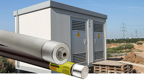 Fusible pour transformateur - VT series - SIBA - cylindrique / haute tension