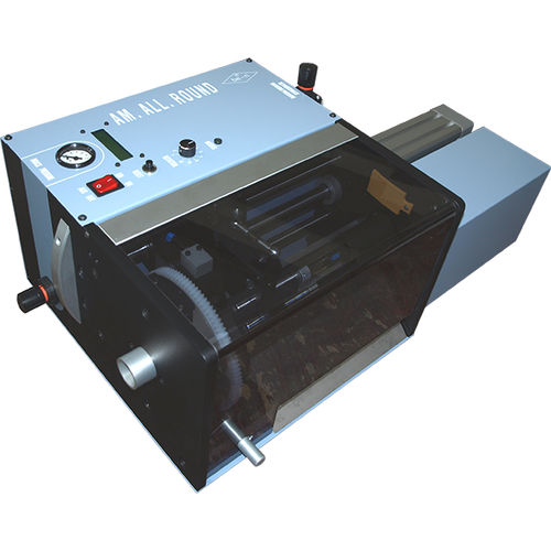Dénudeuse à lame rotative - AM.ALL.ROUND - GM AUTOMAZIONI - pour câbles coaxiaux / sur table / semi-automatique