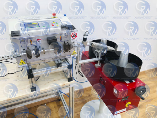 Machine à couper et dénuder de câbles - GM35  - GM AUTOMAZIONI - à lame rotative / pneumatique / à écran tactile