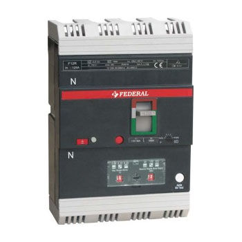 Disjoncteur à boîtier moulé - F12R series - Federal Elektrik - magnéto-thermique / de fuite à la terre / 4 pôles