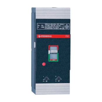 Disjoncteur magnéto-thermique - F51 series - Federal Elektrik - basse tension / 4 pôles / à boîtier moulé