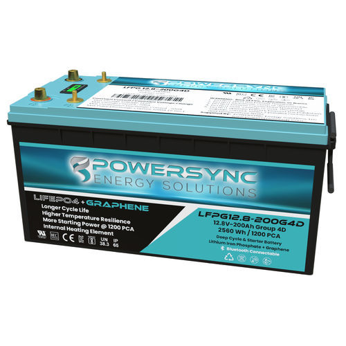 Batterie LiFePO4 - LFPG12.8-200G4D - POWERSYNC Energy Solutions - prismatique / 12 V / IEC