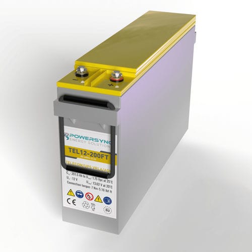 Batterie VRLA - TEL12-200FT  - POWERSYNC Energy Solutions - prismatique / 12 V / IEC