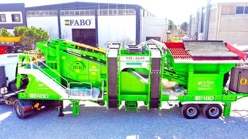 Groupe de concassage et de criblage mobile - ME 2050 series - Fabo Crushing Screening & Concrete Plants - pour production de sable