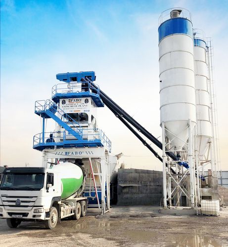 Centrale à béton stationnaire - COMPACT-120 - Fabo Crushing Screening & Concrete Plants - compacte / à godet