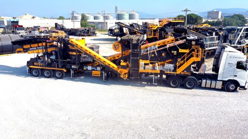 Groupe de concassage et de criblage à cône - MCC 300 series - Fabo Crushing Screening & Concrete Plants - mobile / haute capacité / pour pierre dure
