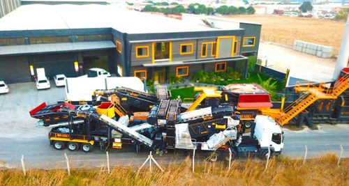 Groupe de concassage et de criblage à cône - MCC 300 series - Fabo Crushing Screening & Concrete Plants - mobile / pour pierres