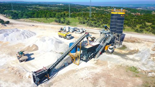 Centrale à béton mobile - TURBOMIX-120 - Fabo Crushing Screening & Concrete Plants - automatique