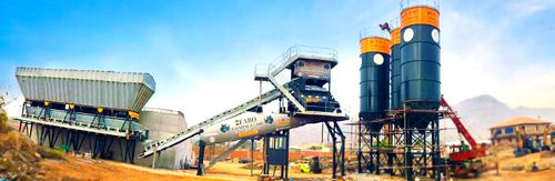 Centrale à béton stationnaire - COMPACT-160 - Fabo Crushing Screening & Concrete Plants - compacte / avec convoyeur à bande