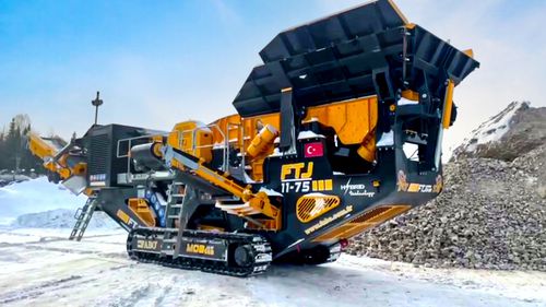 Groupe de concassage et de criblage à mâchoire - FTJ-1175 - Fabo Crushing Screening & Concrete Plants - mobile / sur chenilles