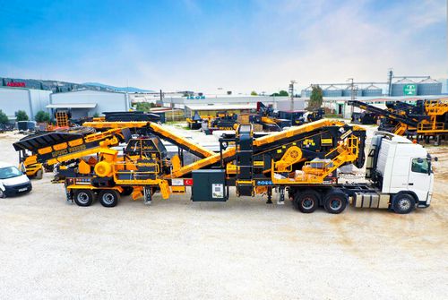Groupe de concassage et de criblage à percussion - MTK-100 - Fabo Crushing Screening & Concrete Plants - mobile / pour production de sable / pour le tertiaire