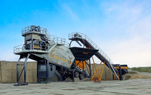 Centrale à béton mobile - TURBOMIX-60 - Fabo Crushing Screening & Concrete Plants - automatique