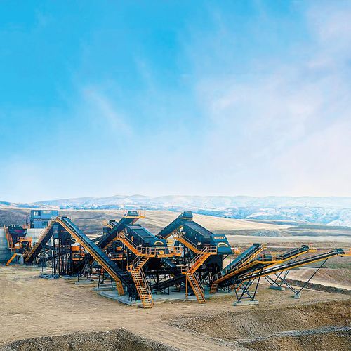 Groupe de concassage et de criblage à mâchoire - Fabo Crushing Screening & Concrete Plants - stationnaire / haute capacité / pour pierres
