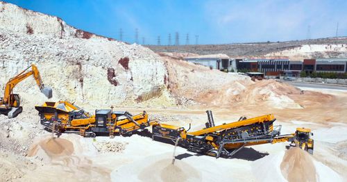 Groupe de concassage et de criblage à percussion - FTI 130-S &amp; FTS 1560 - Fabo Crushing Screening & Concrete Plants - mobile / haute capacité / sur chenilles
