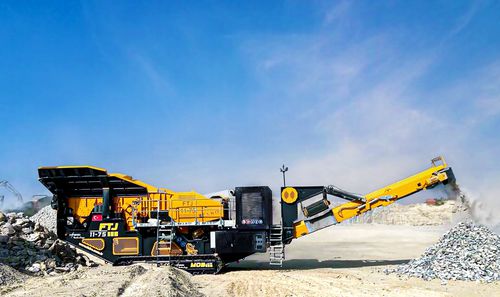 Groupe de concassage et de criblage à mâchoire - FTJ 1175 &amp; FTB 1550 - Fabo Crushing Screening & Concrete Plants - mobile / haute capacité / sur chenilles