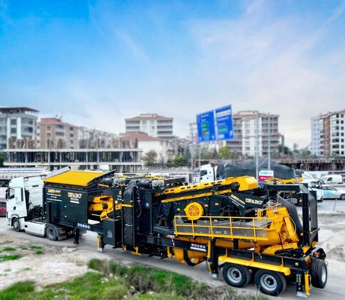 Groupe de concassage et de criblage mobile - MEY-1645 - Fabo Crushing Screening & Concrete Plants - pour production de sable