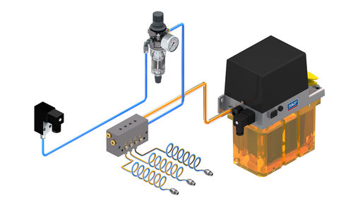 Système de lubrification air/huile - SKF Lubrication Systems Germany GmbH - pour broche / pour roulements / électrique