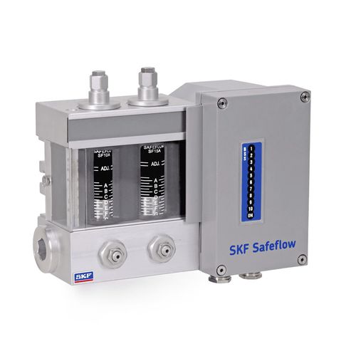 Débitmètre à flotteur - Safeflow - SKF Lubrication Systems Germany GmbH - volumique / pour huile / en aluminium