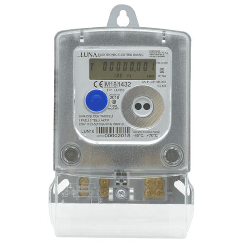 Compteur d'énergie électrique monophasé - LUN10F - Luna Elektrik - mural / numérique / RS-485
