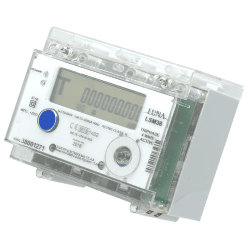 Compteur d'énergie électrique triphasé - LSM38 - Luna Elektrik - pour montage sur panneau / avec afficheur LCD