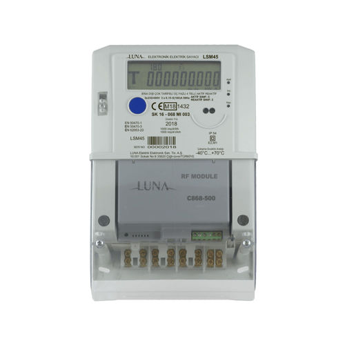 Compteur d'énergie électrique triphasé - LSM450 - Luna Elektrik - mural / RS-485 / 50 Hz