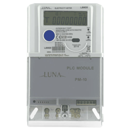 Compteur d'énergie électrique monophasé - LSM20 - Luna Elektrik - mural / RS-485 / 50 Hz