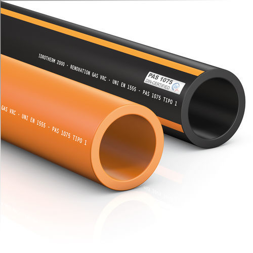 Tuyau rigide pour essence - RENOVATION VRC E ORANGE - Idrotherm 2000 - en polyéthylène PE / DIN / résistant à la corrosion