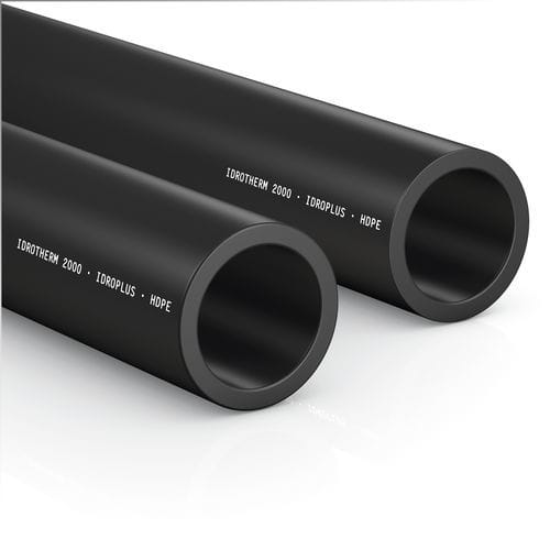 Tuyau rigide pour l'eau - IDROPLUS HDPE - Idrotherm 2000 - en polyéthylène PE / résistant à la corrosion