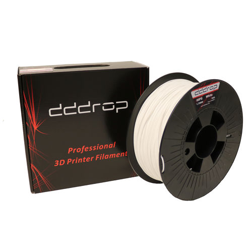 Filament HIPS pour imprimante 3D - dddrop - 1,75 mm / blanc / soluble