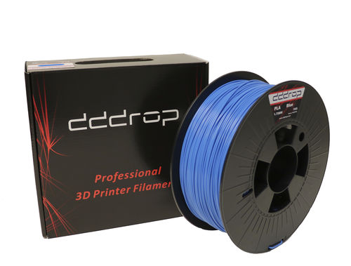 Filament PLA pour imprimante 3D - dddrop - 1,75 mm / noir / bleu