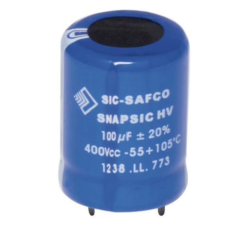Condensateur de haute tension - SNAPSIC HV - EXXELIA - électrolytique / cylindrique / de filtrage