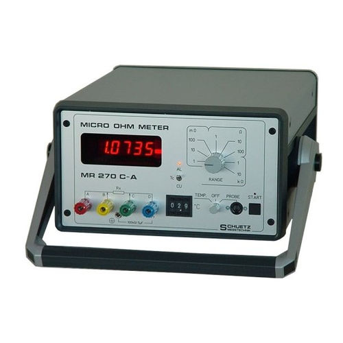 Microhmmètre numérique - MR 270 C-A - SCHUETZ - portable / à faible résistance
