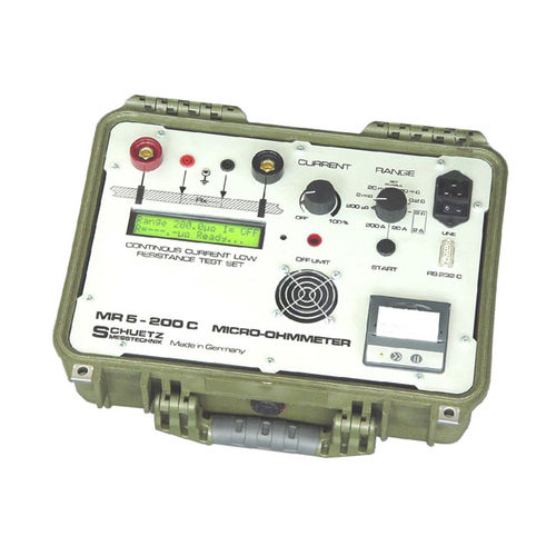 Microhmmètre numérique - MR5-200C - SCHUETZ - portable / à faible résistance