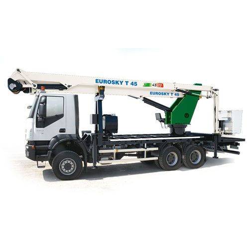 Nacelle télescopique montée sur camion - 45 | 2 | 20 T - CO.ME.T. Officine - hydraulique / pour chantier / pour usage extérieur