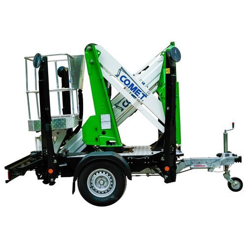 Nacelle télescopique tractable - XTRAILER 14 - CO.ME.T. Officine - mobile / à roues / hybride