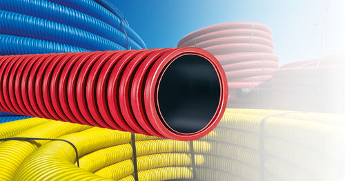 Tube en polyéthylène PE - StabilTWIN series - Stabilplastic SPA - de protection / pour câble électrique / enroulé