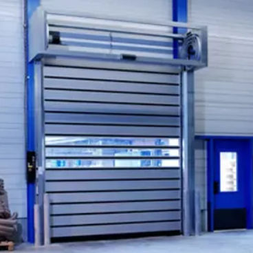 Porte à spirale - RRD-Alu - Shanghai Kenvo Door Co., Ltd - en aluminium / industrielle / pour l'intérieur