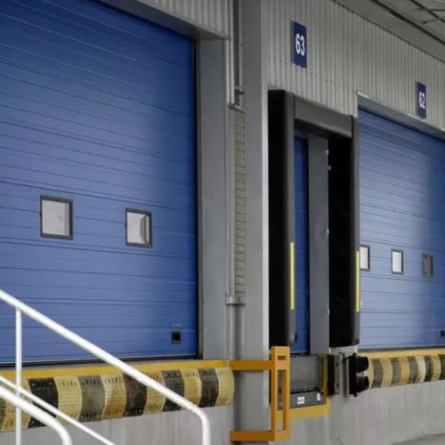 Porte sectionnelle - Shanghai Kenvo Door Co., Ltd - en acier / en acier galvanisé / industrielle