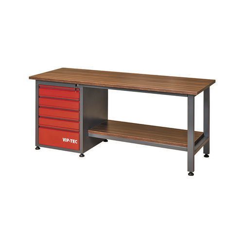 Établi en bois - VT100005 - VİP-TEC - pour atelier / à 5 tiroirs / à étagères