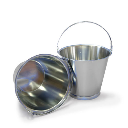 Seau en inox - A264 series - Sampling Systems Ltd - rond / avec poignée / industriel