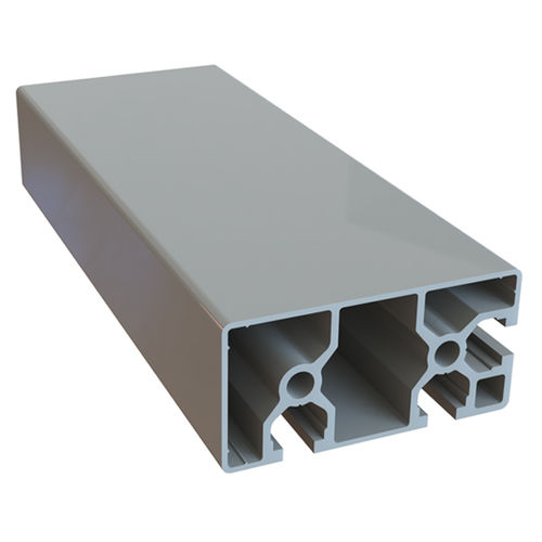 Profilé en aluminium anodisé - 1.01.02.0100 - Milper sas - rainuré / rectangulaire / de construction