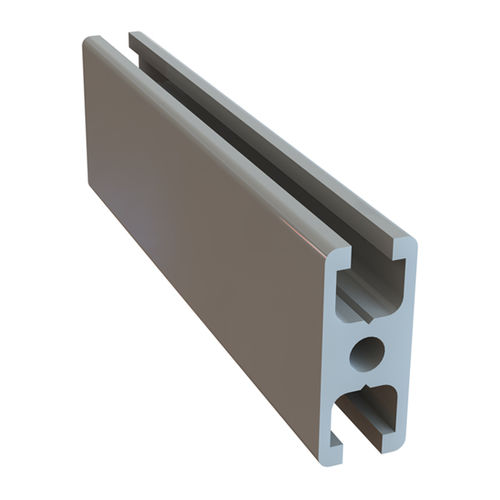 Profilé en aluminium anodisé - 1.01.02.0001 - Milper sas - rainuré / rectangulaire