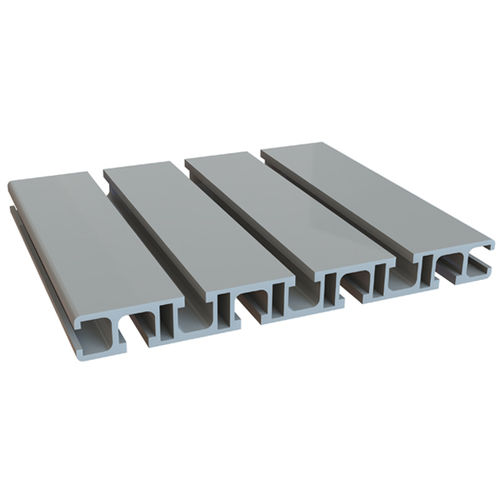 Profilé en aluminium anodisé - 1.01.02.0014 - Milper sas - rainuré / plat / rectangulaire